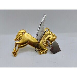 1995 Gloria Duchin Pegasus Ornament - 2 Tone Winged Horse Christmas Ornament